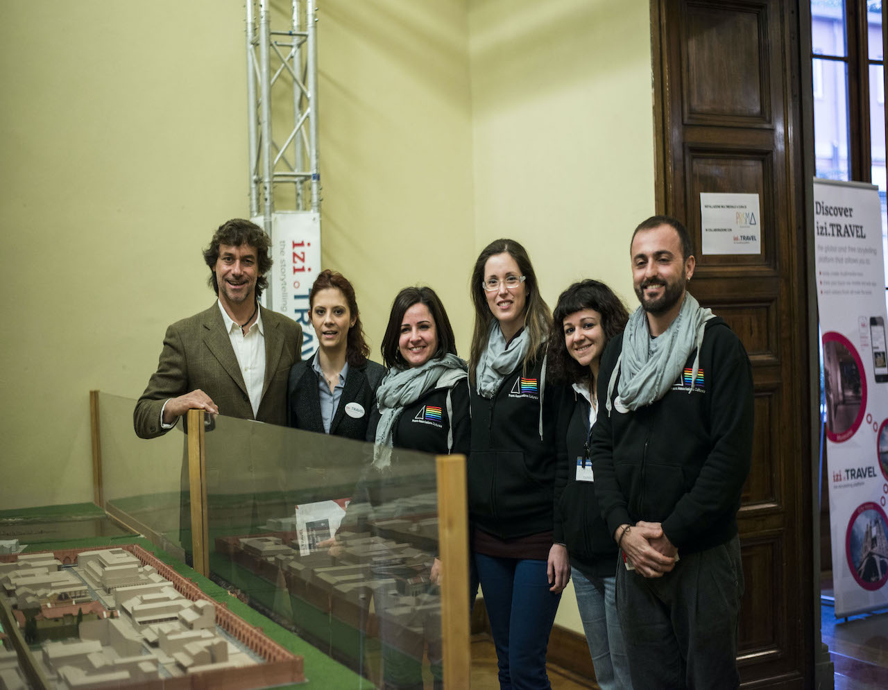 tourismA 2015, Alberto Angela visita la valorizzazione del Plastico di Florentia Romana realizzata da Prisma.