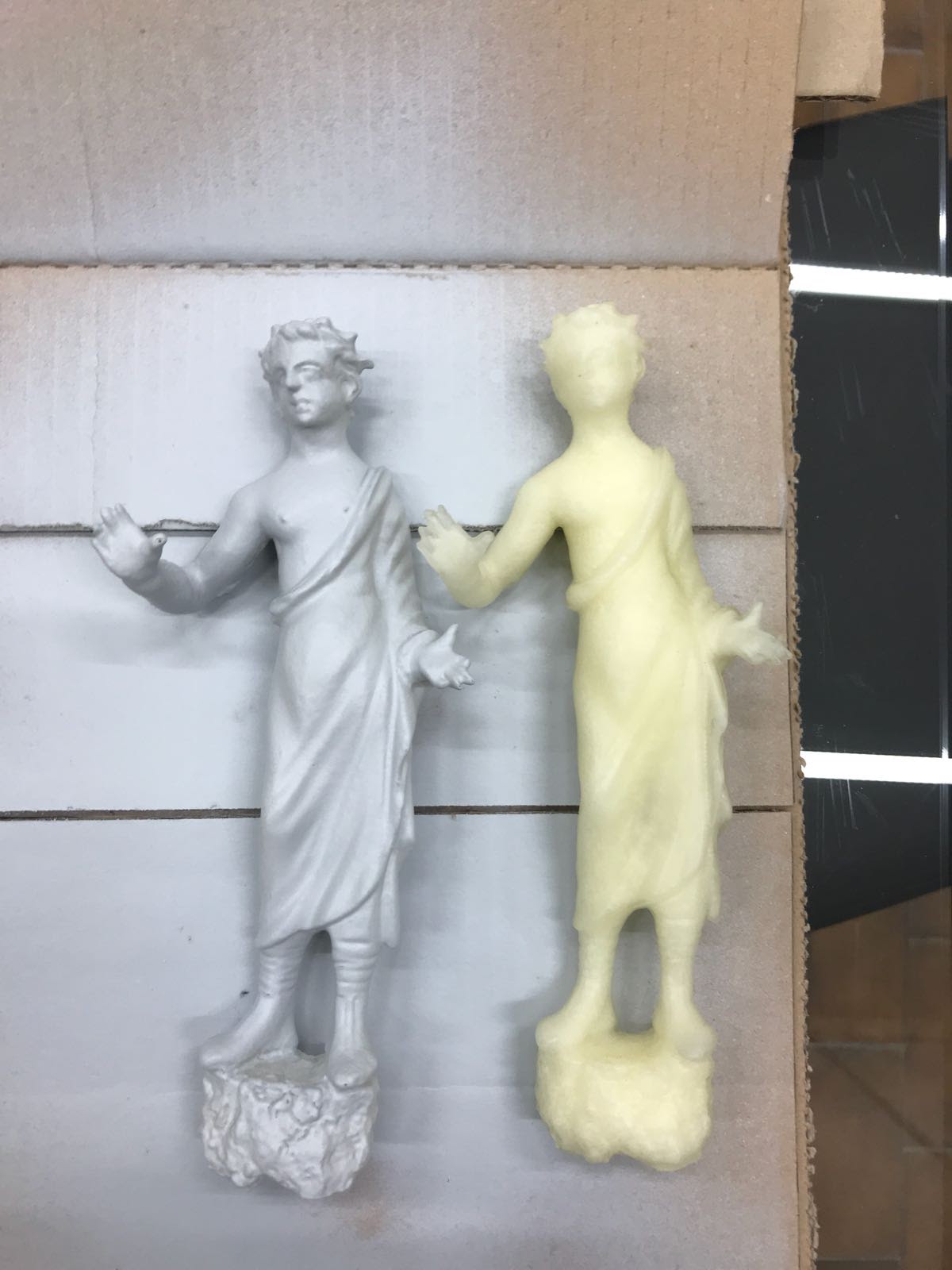 Copie tattili dell'Orante della Domus dei Dolia realizzate nel progetto Museo4U.