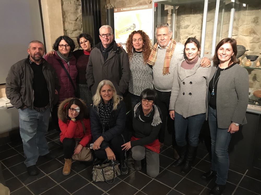 Foto di un gruppo di partecipanti alla presentazione di Museo4U a Vetulonia, 03 dicembre 2017.